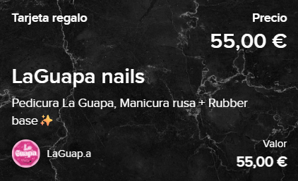 Tarjeta Regalo La Guapa Nails